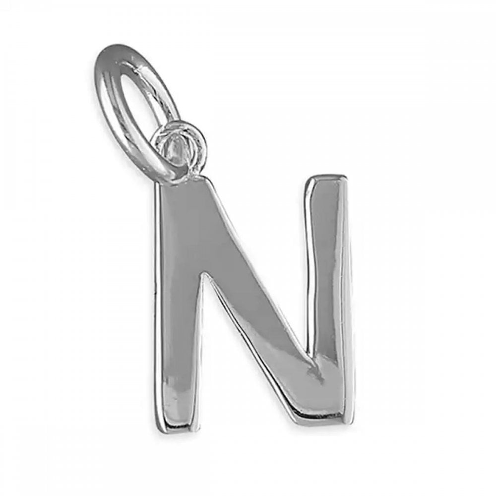 Sterling Silver Initial N Pendant