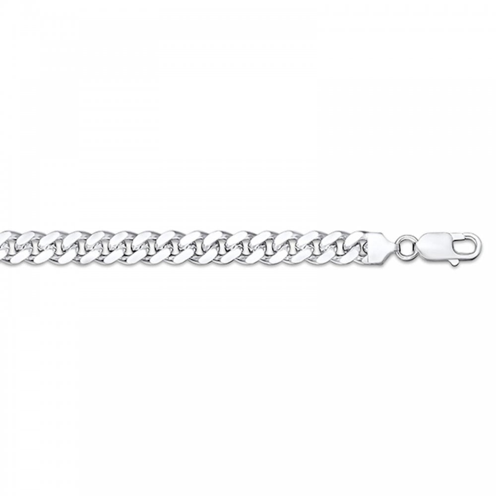 Sterling Silver Oval Cuban Chain 22"