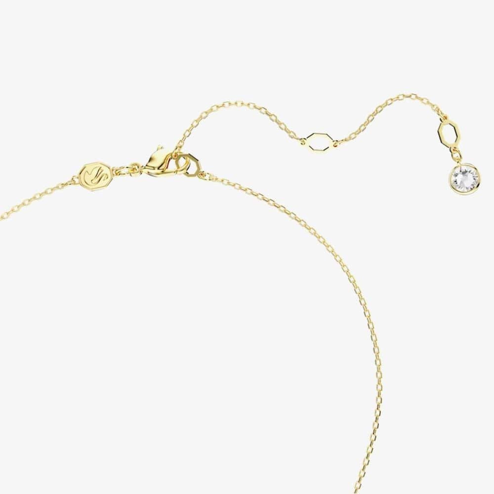 Sublima Gold Plated White Crystal Necklace
