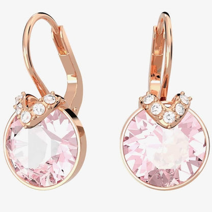 Swarovski Bella Rose Gold & Pink Drop Earrings