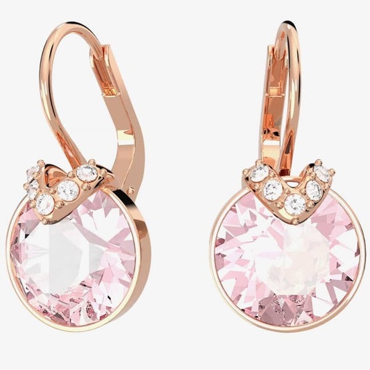Swarovski Bella Rose Gold & Pink Drop Earrings