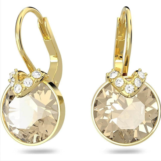 Swarovski Bella V Drop Earrings Gold Plated
