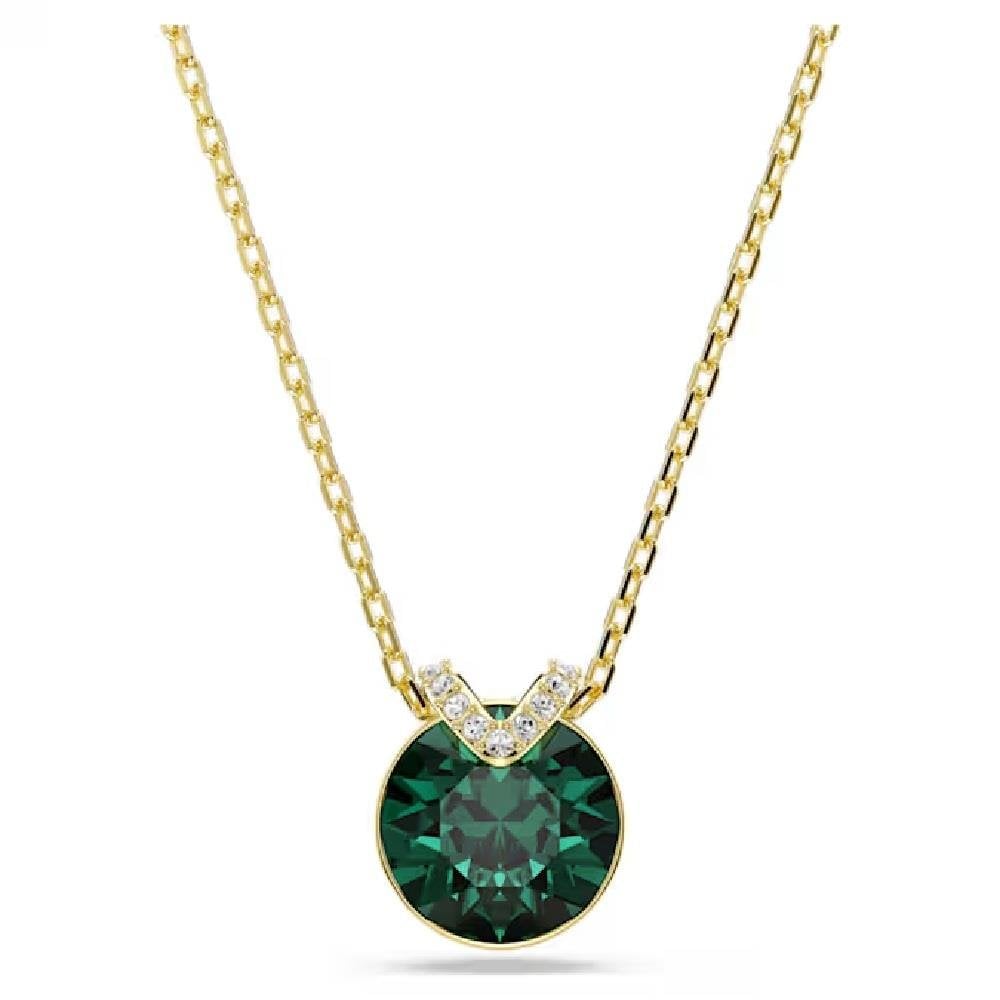 Swarovski Bella V Green Gold Plated Pendant
