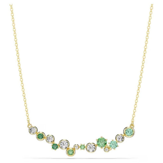 Swarovski Constella Green Gold Plated Necklace