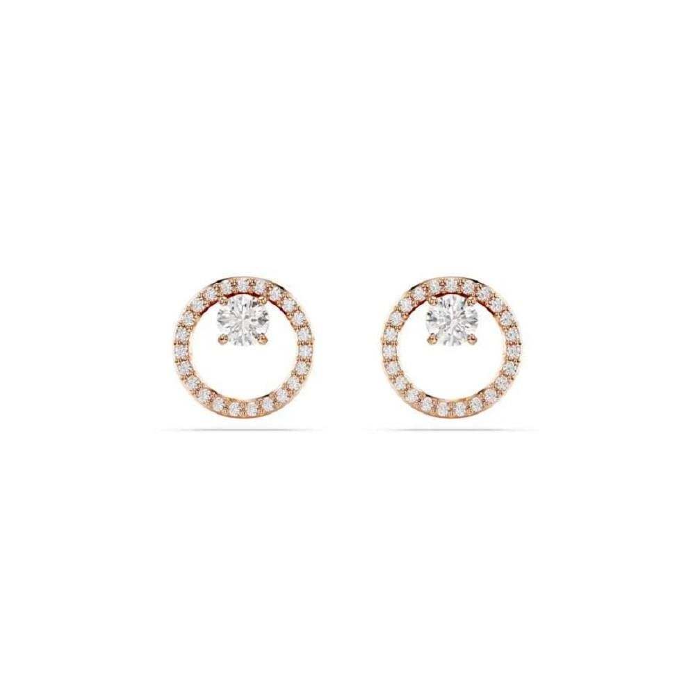 Swarovski Constella Rose Crystal Stud Earrings