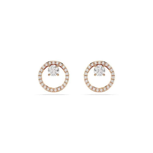 Swarovski Constella Rose Crystal Stud Earrings