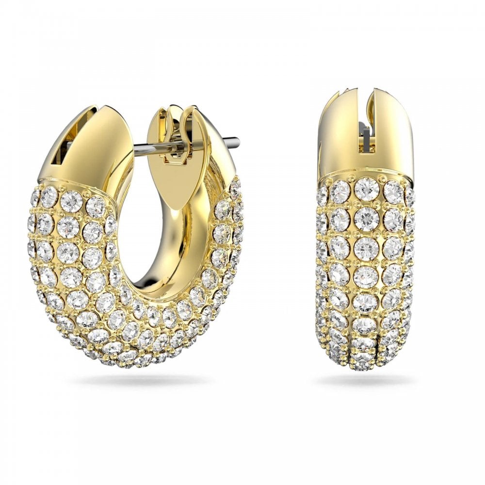 Swarovski Dextera Hoop Gold Tone Earrings