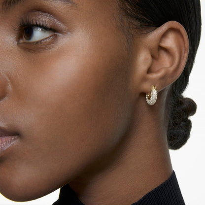 Swarovski Dextera Hoop Gold Tone Earrings