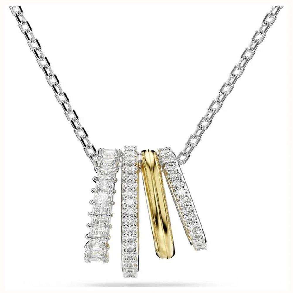 Swarovski Hyperbola Pendant Mixed Cuts Mixed Metal