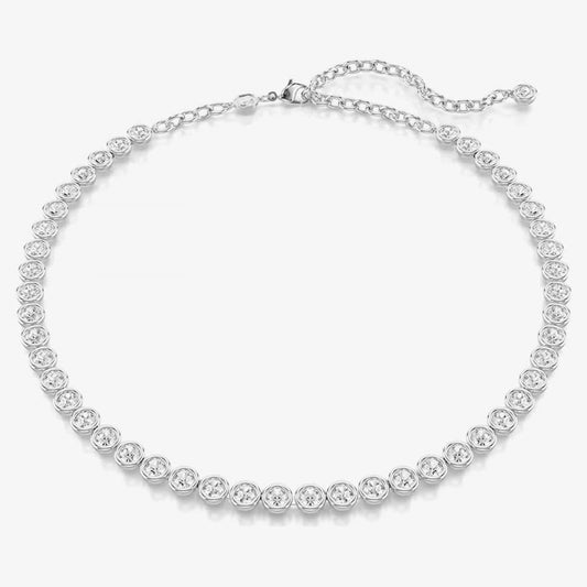 Swarovski Imber Round Cut Crystal Tennis Necklace