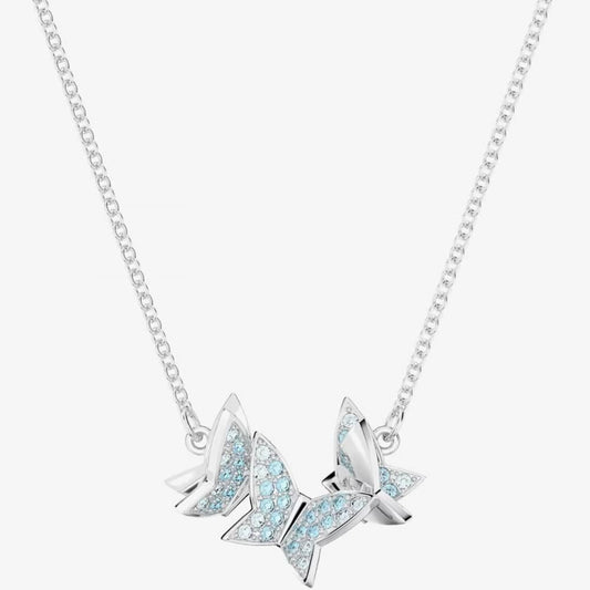 Swarovski Lilia Blue Butterfly Necklace