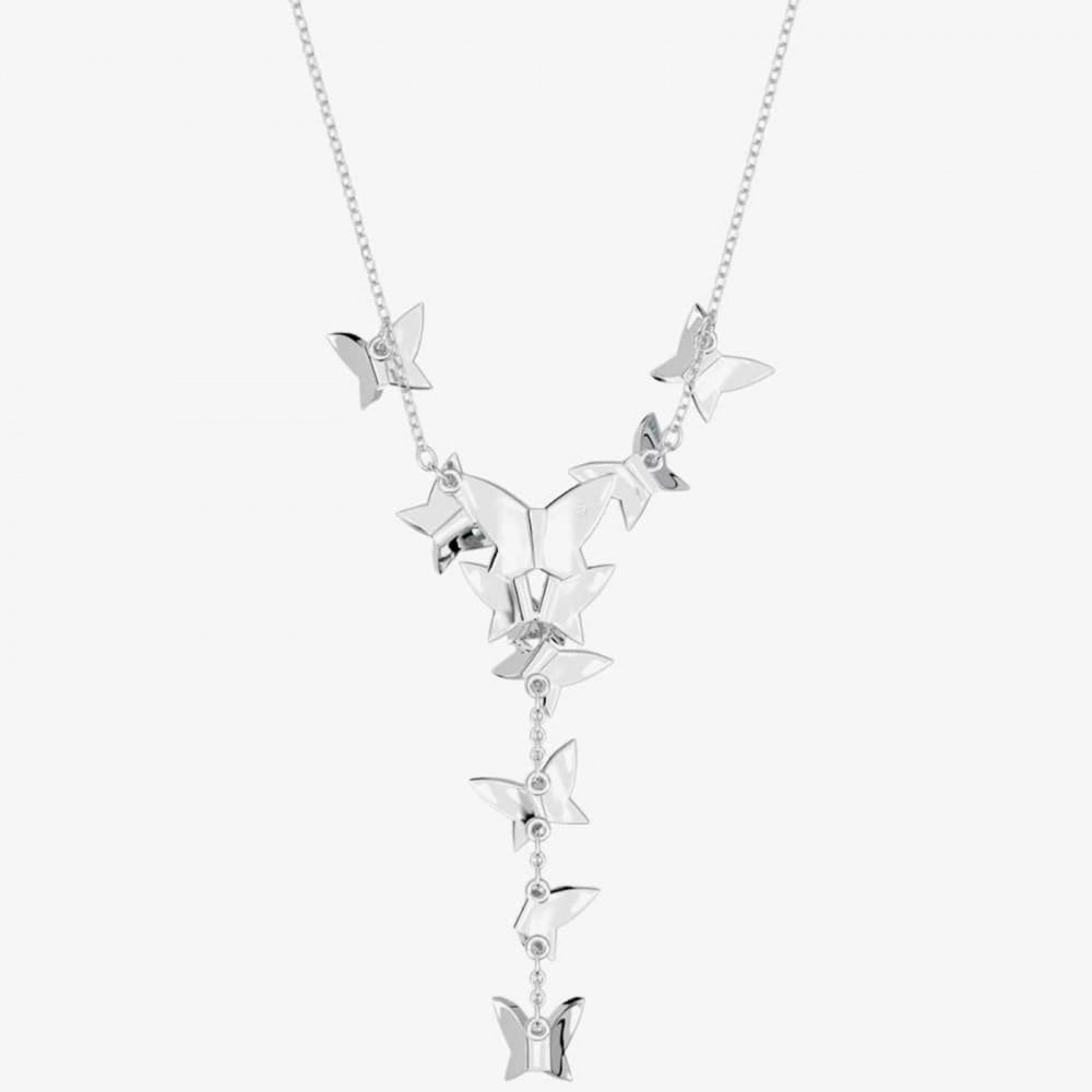 Swarovski Lilia Blue Y Butterfly Necklace