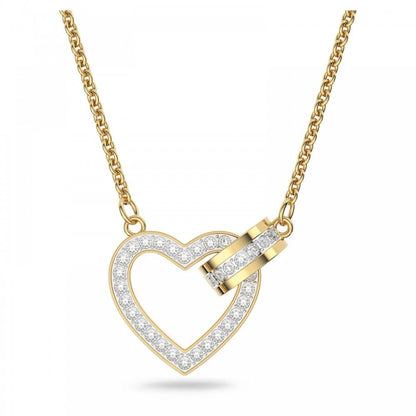 Swarovski Lovely Heart Gold Tone Pendant