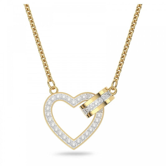 Swarovski Lovely Heart Gold Tone Pendant
