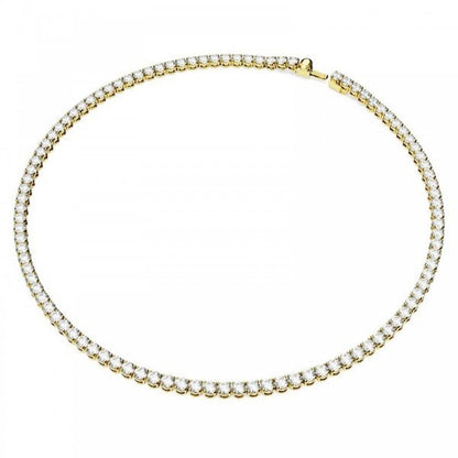 Swarovski Matrix Gold Tennis Necklace