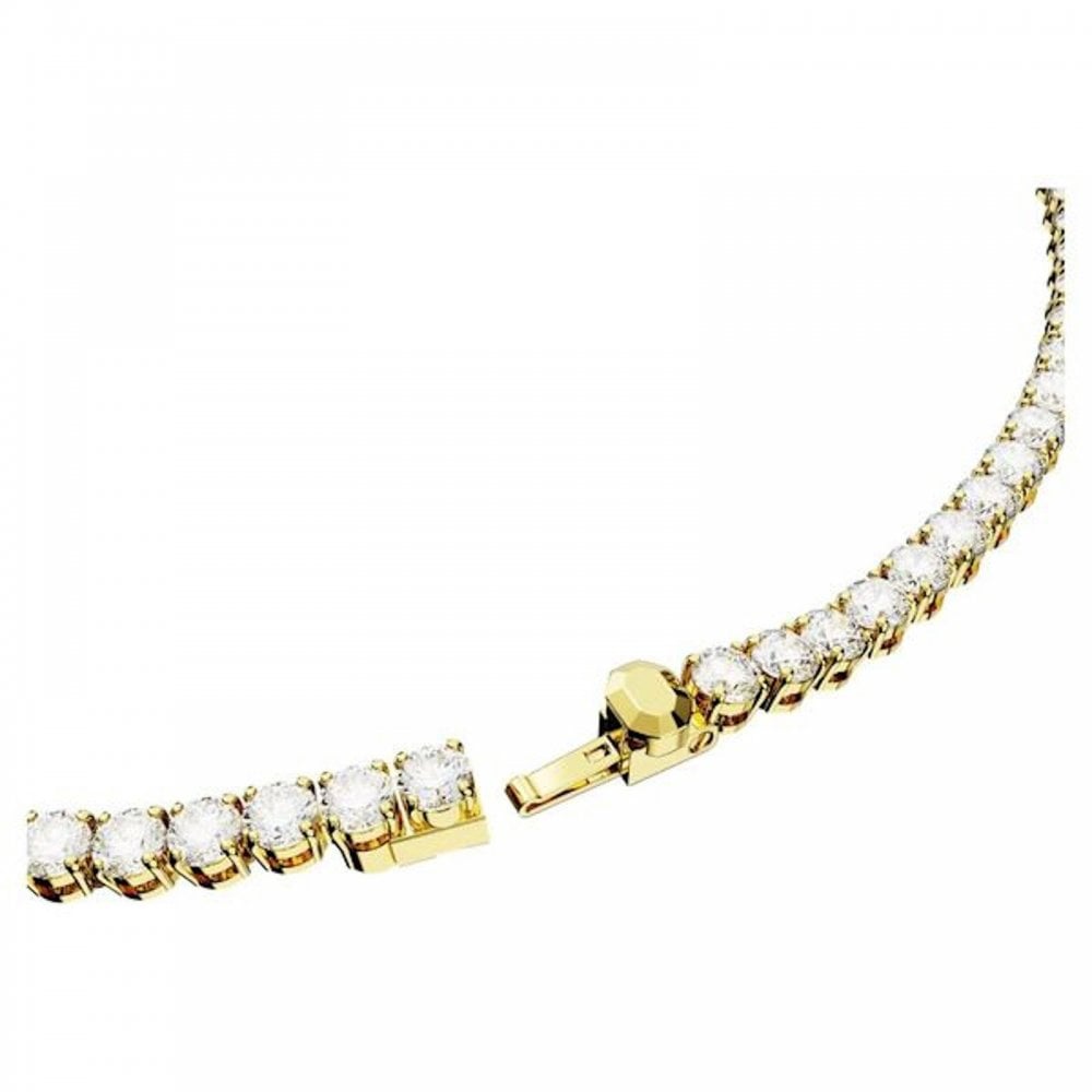 Swarovski Matrix Gold Tennis Necklace