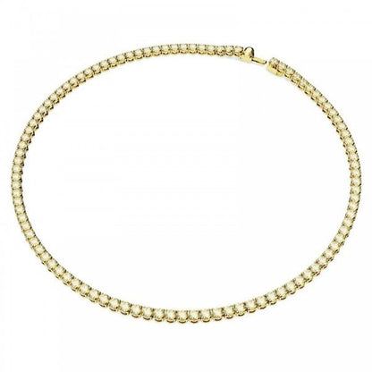 Swarovski Matrix Gold Tennis Necklace