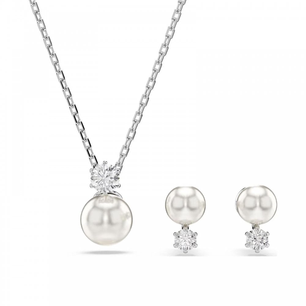 Swarovski Matrix Set Crystal Pearl Round Cut
