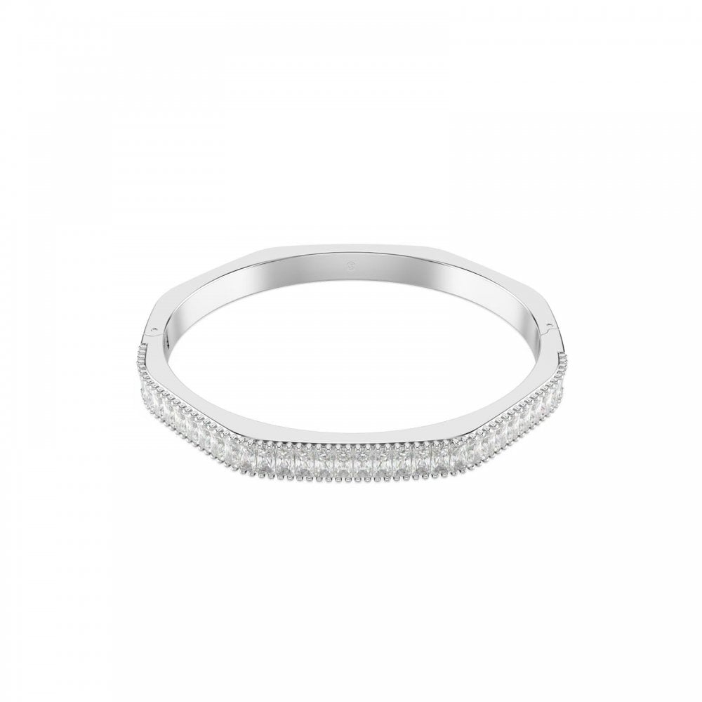 Swarovski Matrix White Crystal Bangle Size M
