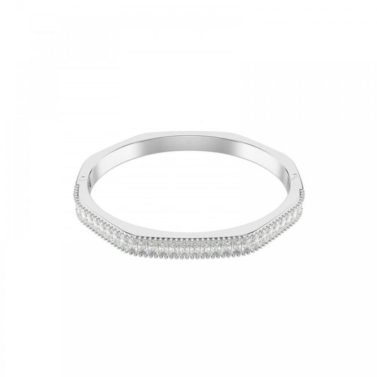 Swarovski Matrix White Crystal Bangle Size M