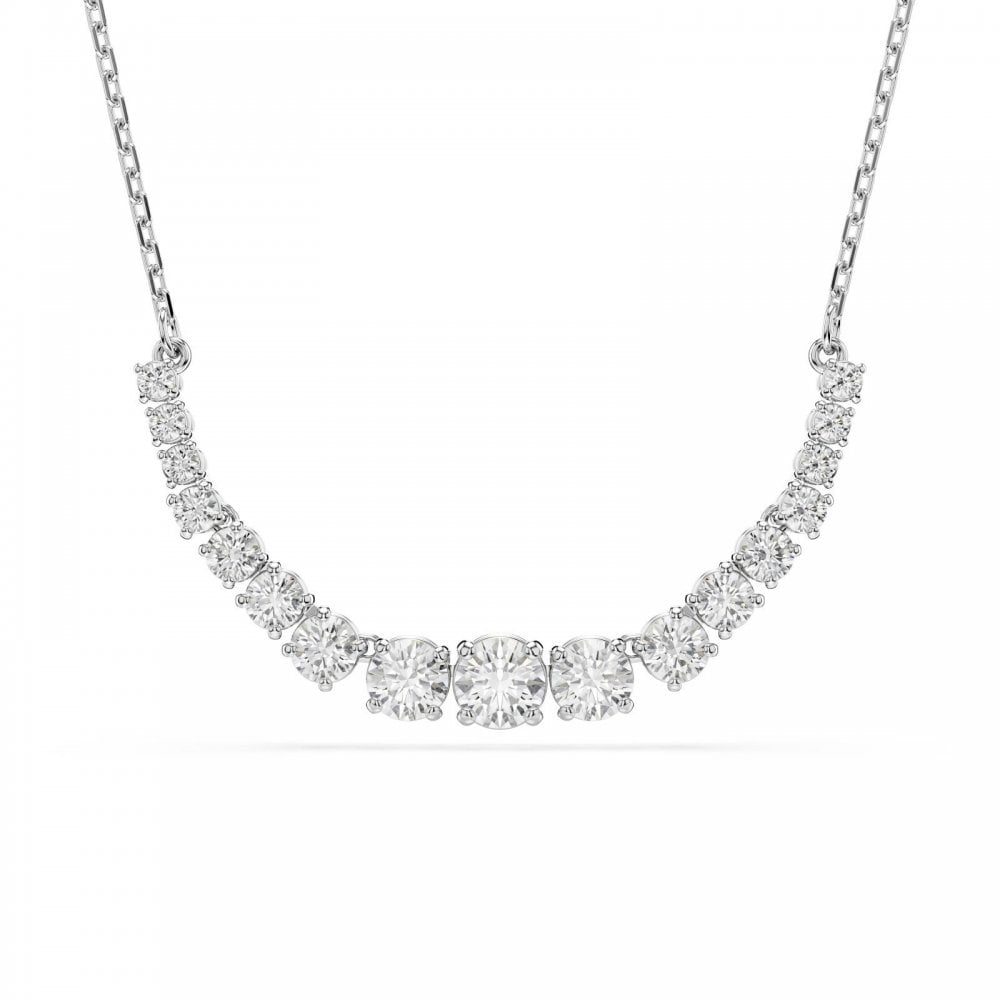 Swarovski Matrix White Crystal Necklace