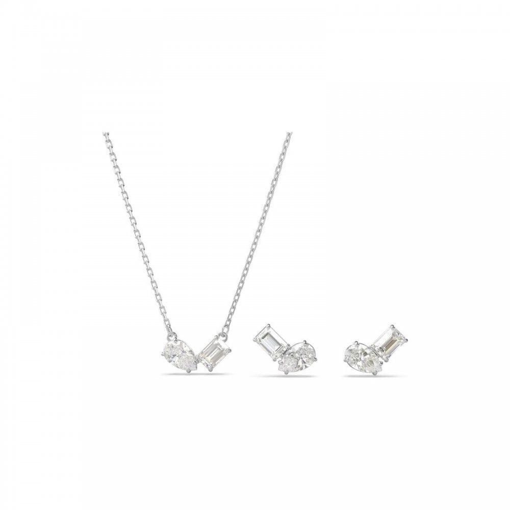 Swarovski Mesmera Set Mixed Cut Pendant & Earrings