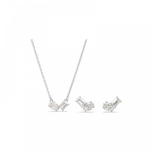 Swarovski Mesmera Set Mixed Cut Pendant & Earrings