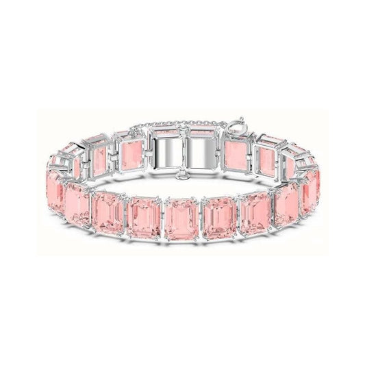 Swarovski Millenia Octagon Rose Pink Stone Bracelet