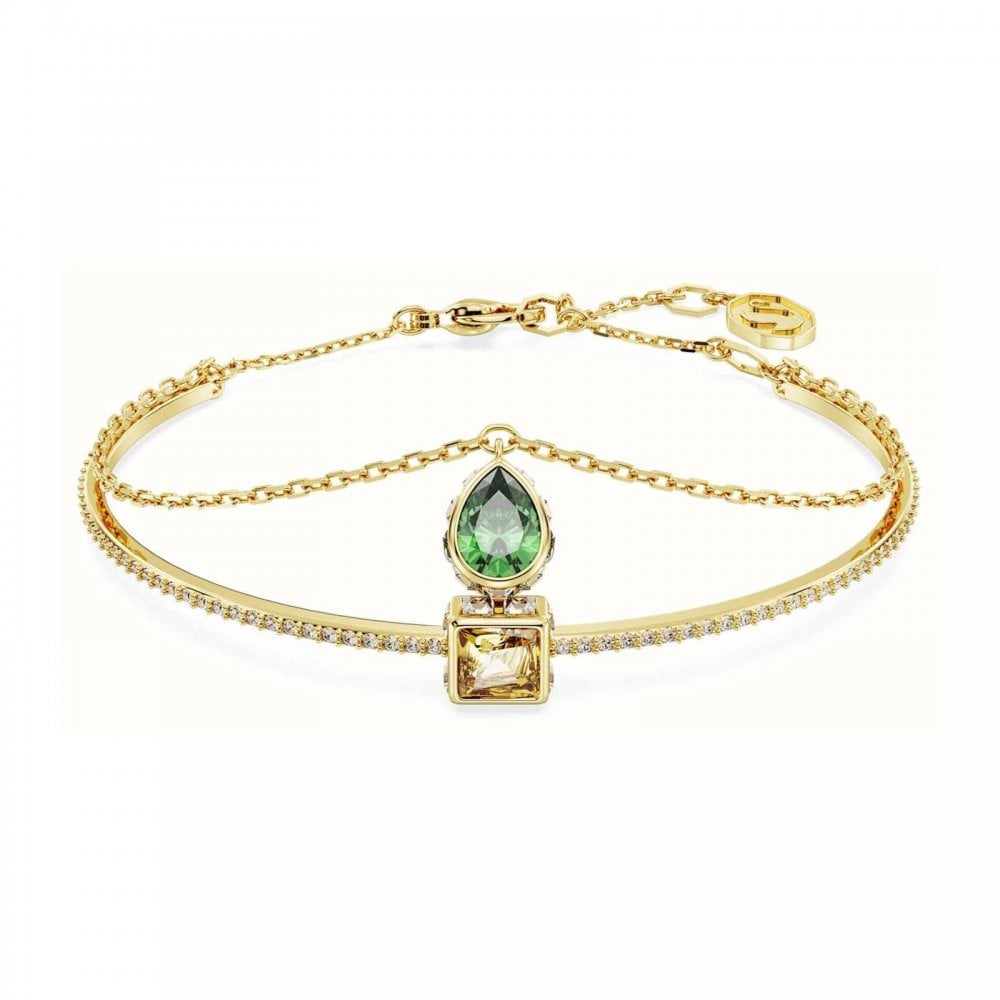 Swarovski Stilla Mixed Cut Gold Tone Bracelet