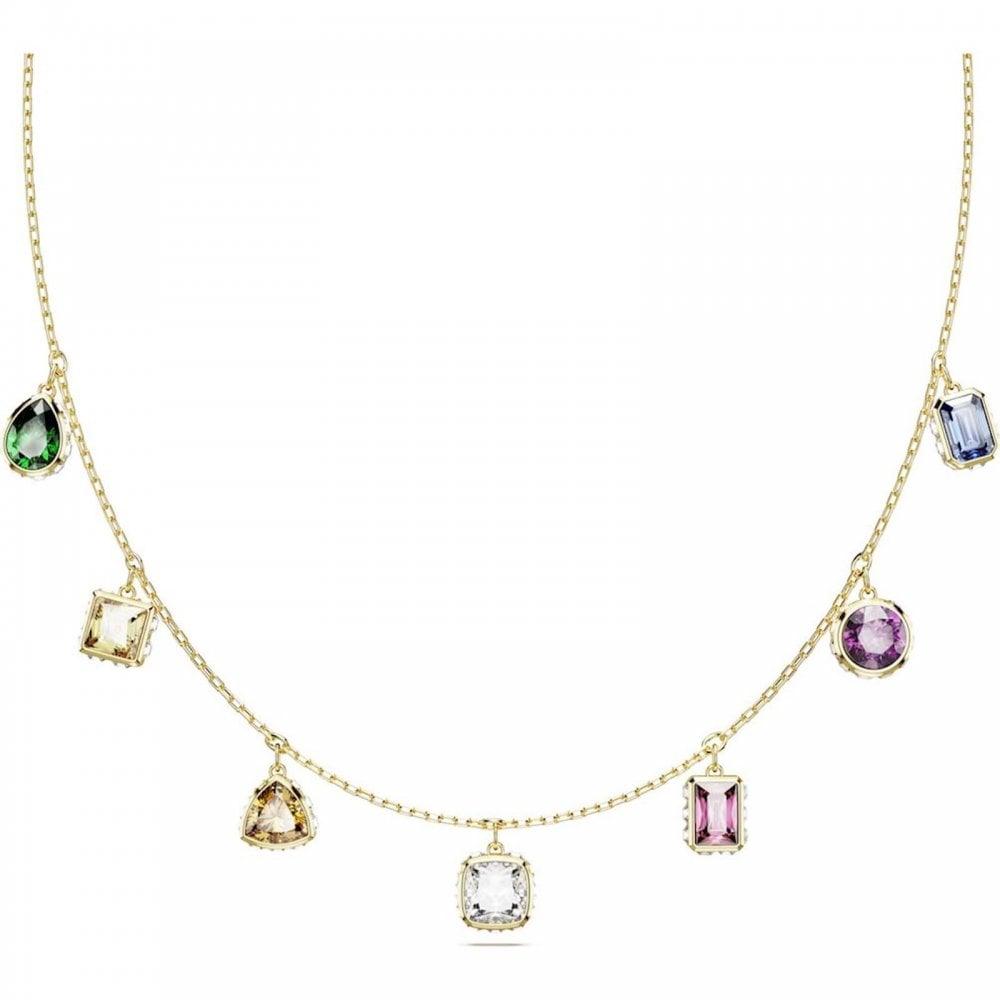 Swarovski Stilla Multi Gold Tone Necklace