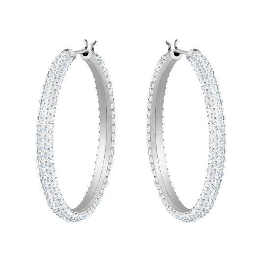 Swarovski Stone Hoop Earrings