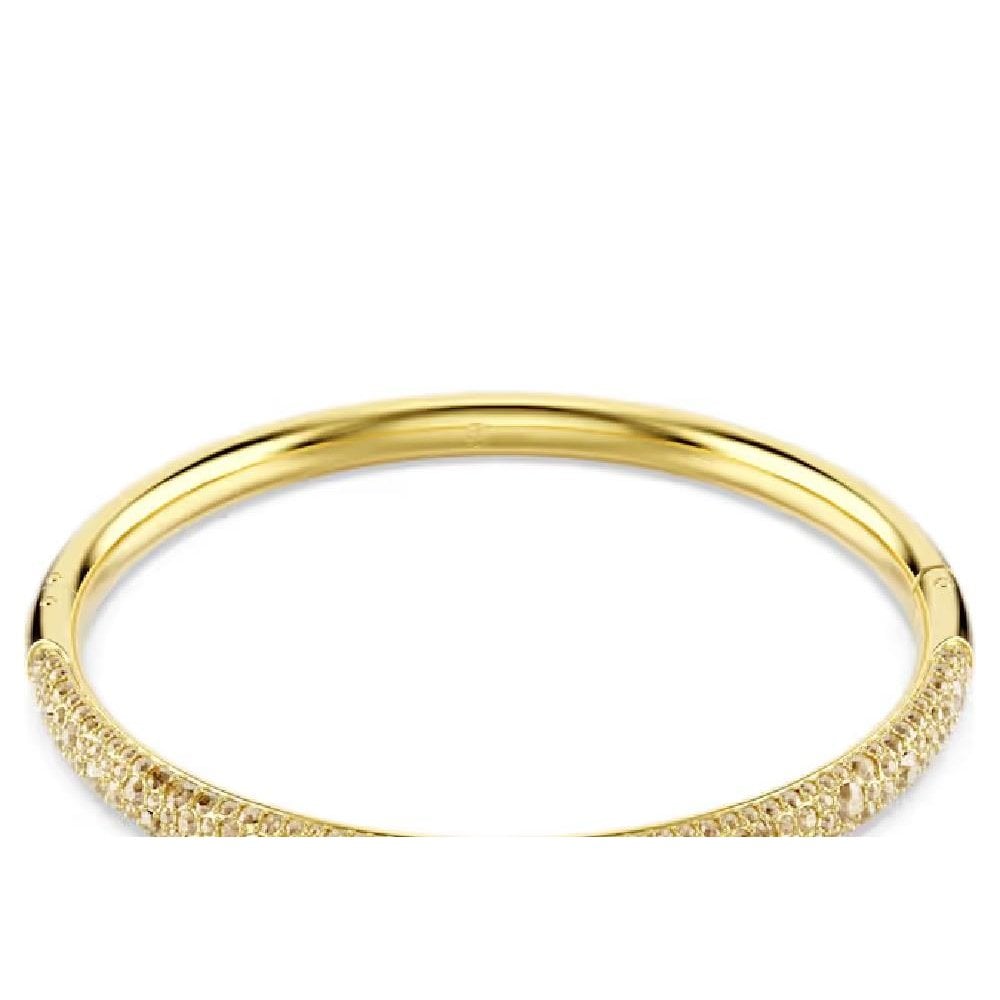Swarovski Sublima Bangle 18ct Gold Plated Size M
