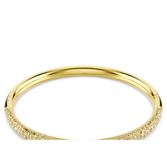 Swarovski Sublima Bangle 18ct Gold Plated Size M