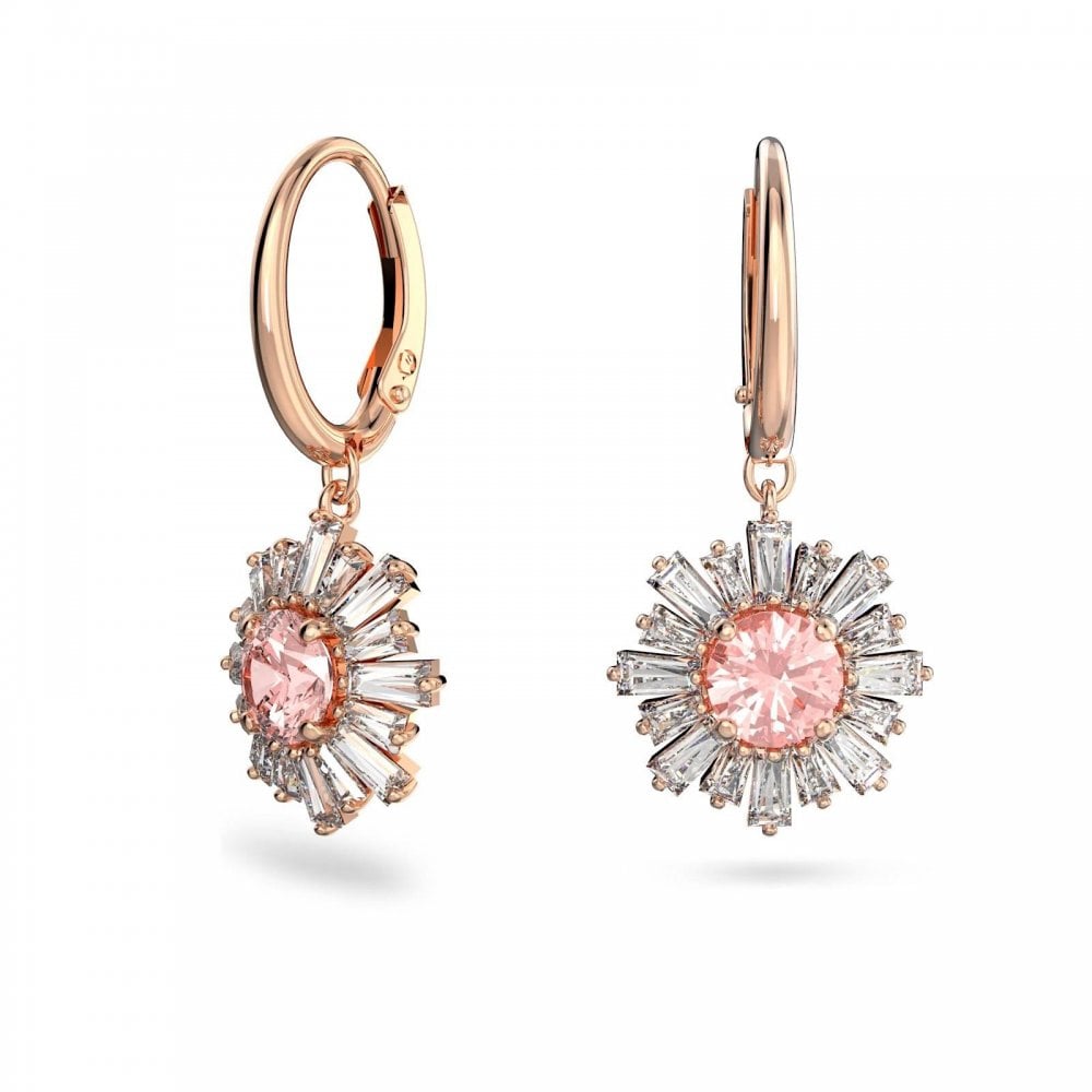 Swarovski Sunshine Hoop Drop Earrings