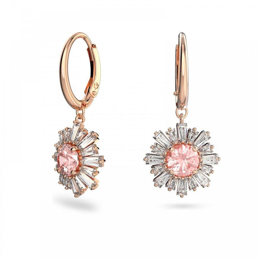 Swarovski Sunshine Hoop Drop Earrings