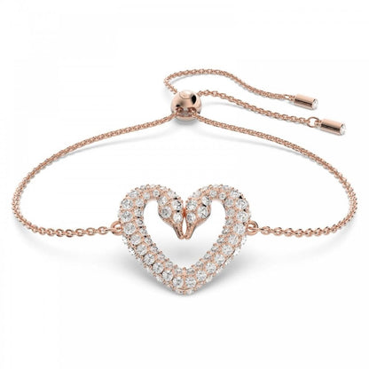 Swarovski Una Heart Rose Tone Bracelet