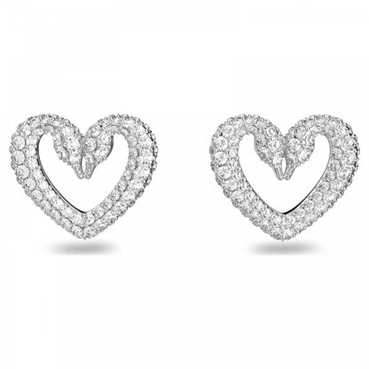 Swarovski Una Small Heart Stud Earrings