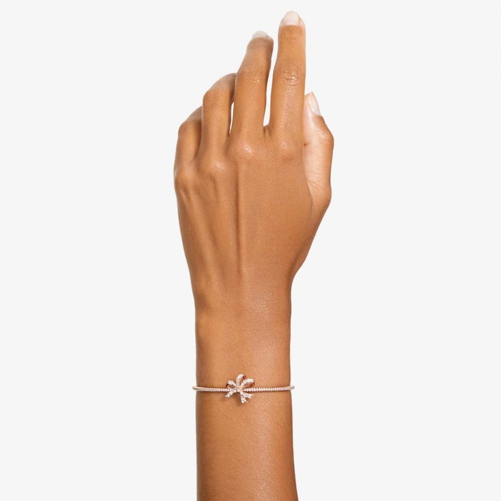 Swarovski Volta Rose Gold Plated Bow Bangle