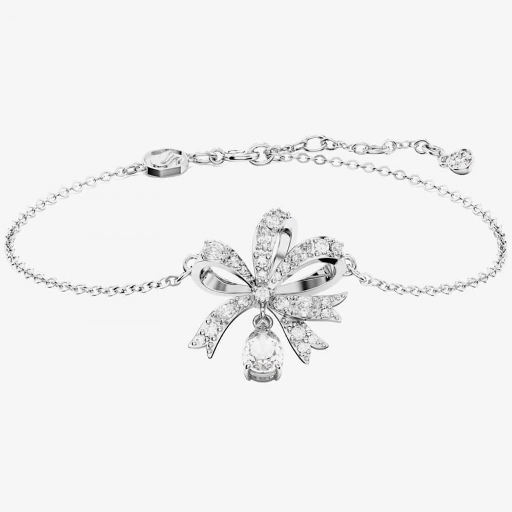 Swarovski Volta White Bow Earrings