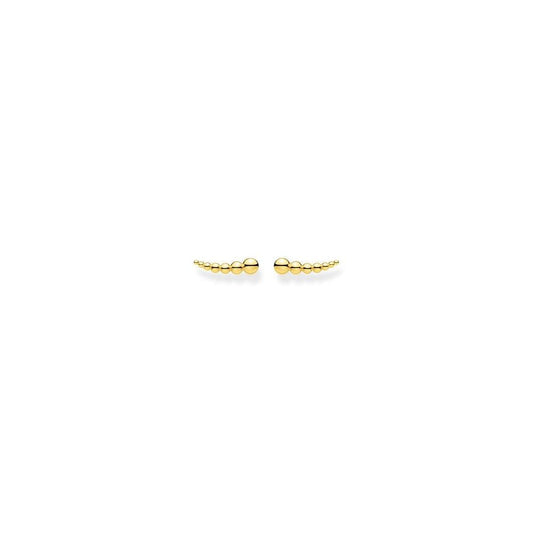 Thomas Sabo Gold Plated Dot Ear Climbers