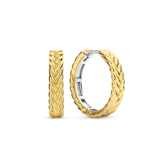 Ti Sento Gold Plated Hoop Earrings