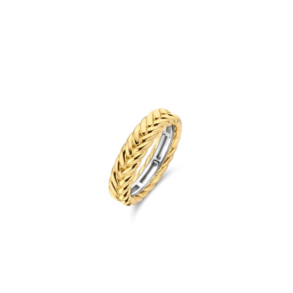 Ti Sento Gold Plated Ring Size 54