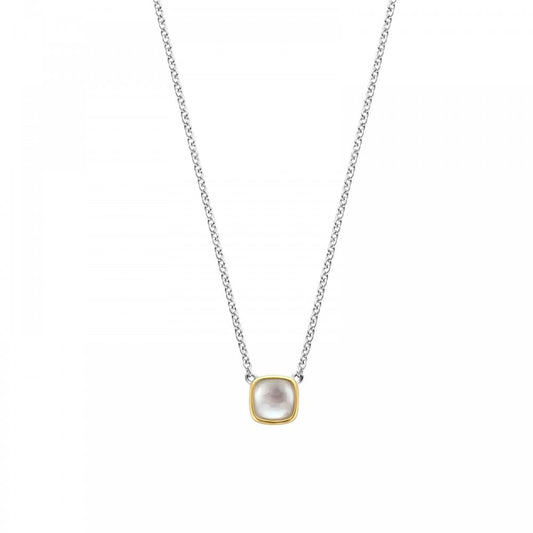 Ti Sento Mother of Pearl Gold Plated Necklace