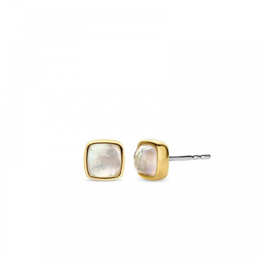 Ti Sento Mother of Pearl Gold Plated Stud Earrings