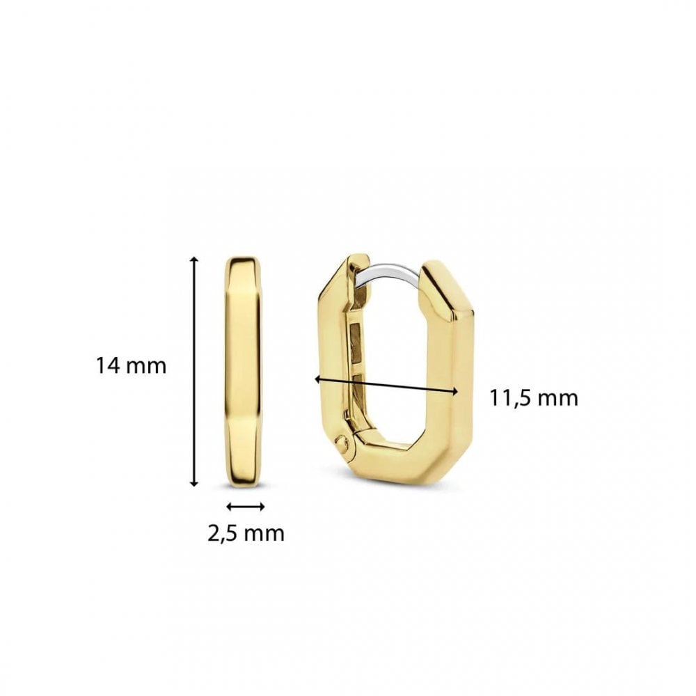 Ti Sento Oval Huggie Earrings