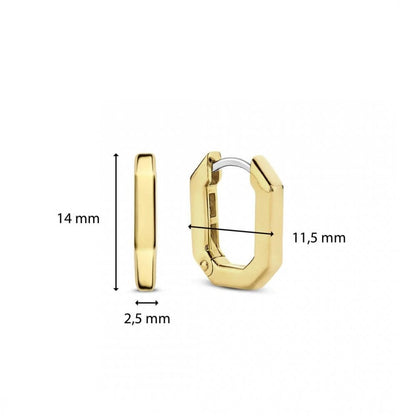Ti Sento Oval Huggie Earrings