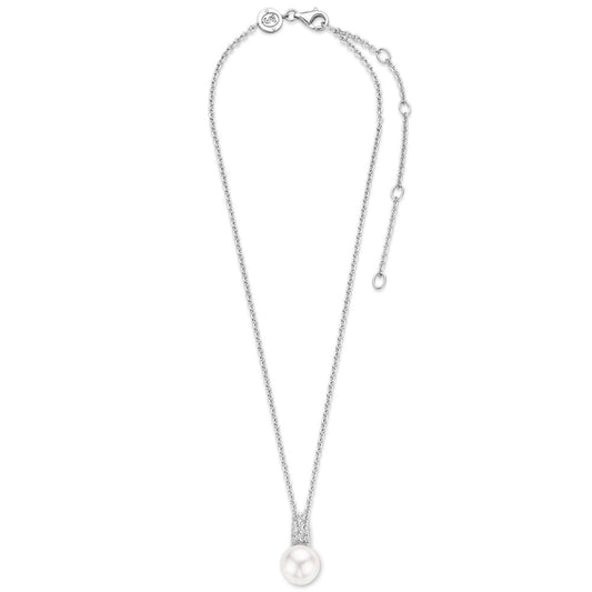TI SENTO Pave Pearl Necklace