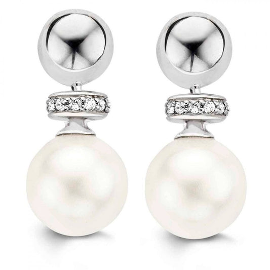 Ti Sento Pearl Drop Earrings
