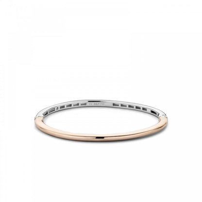 Ti Sento Rose Gold Hinged Bangle