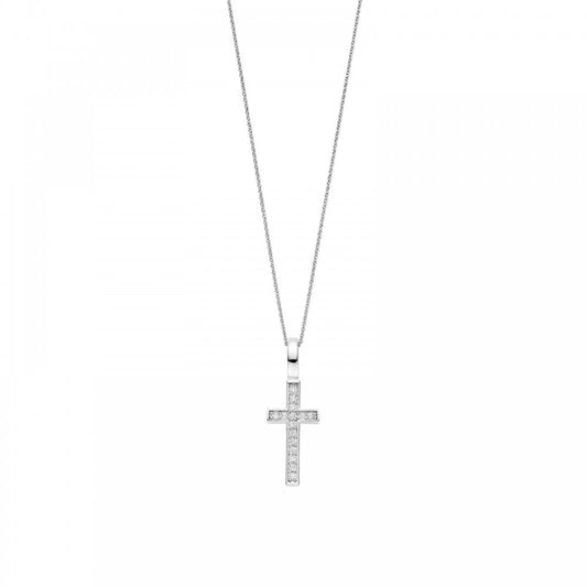 TI SENTO Silver CZ Cross Pendant